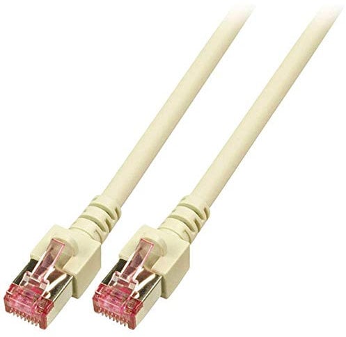 EFB-Elektronik Patchkabel Cat.6 EC6000 1m gr S/FTP 2xRJ45 mit S/FTP Patchkabel Kupfer 4049759000011, 3 Stück