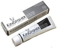 THREE PACKS of Kingfisher Natural Aloe Vera Tea Tree Mint Fluoride Free Toothpaste 100ml by Kingfisher Natural