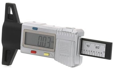 KUNZER 7DP01 Digitaler Profiltiefenmesser - großes LCD-Display - umschaltbar mm/inch - Messung von Reifen-Profiltiefe