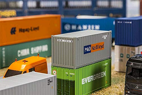 Faller FA 180824-20 Container P und O Nedlloyd, Zubehör für die Modelleisenbahn, Modellbau