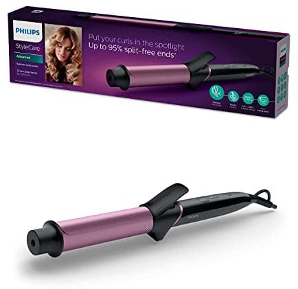 Philips StyleCare BHB868/00 Utensilio de peinado Rizador de pelo Caliente Negro, Púrpura 1,8 m - Moldeador de pelo (Rizador de pelo, Caliente, 130 °C, 200 °C, 60 s, Negro, Púrpura)