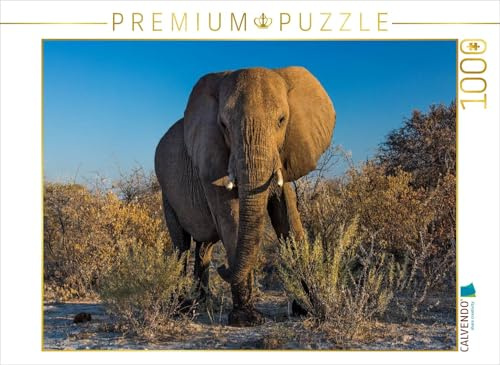 CALVENDO Puzzle Elefant in Etosha | 1000 Teile Lege-Größe 64 x 48 cm Foto-Puzzle für glückliche Stunden