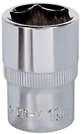 Sealey Sp1219 Walldrive Socket 19Mm 1/2Sq Drive Fully Polished