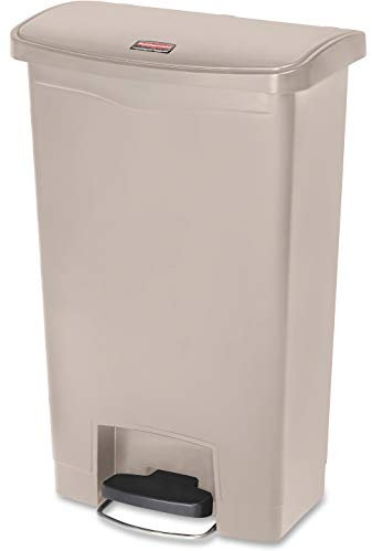 Rubbermaid Commercial Products 1883458 Poubelle en résineà pédale Beige 50 l
