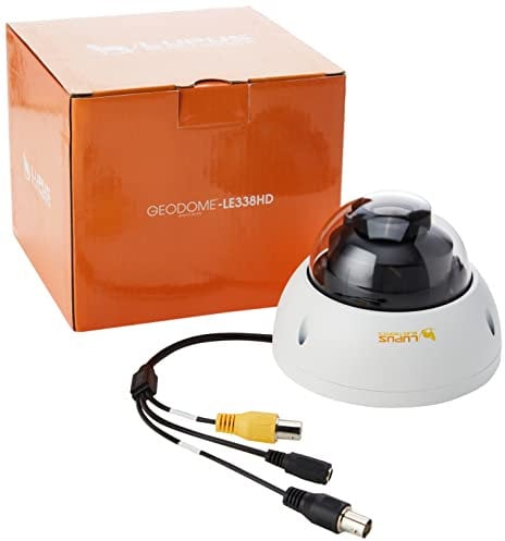 Lupus-Electronics 13310 LE338HD Überwachungskamera, Domekamera, Varioobjektiv, HDTV, HDCVI kompatibel, schlagfest, Nachtsicht, erschütterungsgeschützt, 1080p, FullHD, 2MP, Weiß