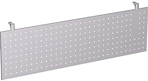 Gera Möbel C Fuß Flex Knieraumblende, Tischzubehör, Metall, Silber, 160 x 6.5 x 40 cm