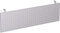 Gera Möbel C Fuß Flex Knieraumblende, Tischzubehör, Metall, Silber, 160 x 6.5 x 40 cm