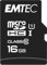 EMTEC Gold+ microSDHC 16GB Bis zu 21MB/s Class10 Speicherkarte