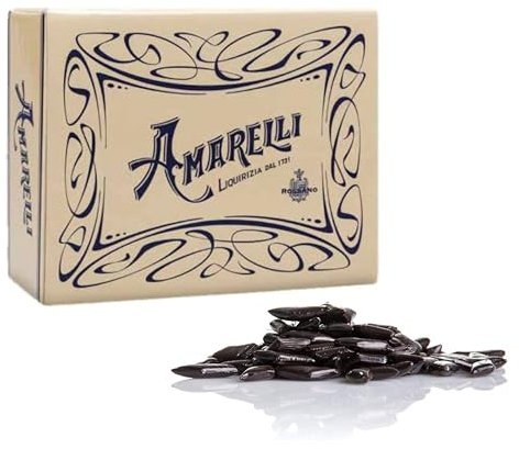 Amarelli Rombetti all'Anice 1000 g – Liquirizia Artigianale Italiana, Gusto Intenso e Autentico, Confezione Maxi Formato