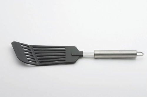 Weis 17296 Eierwender aus Nylon, Edelstahl, Silber/schwarz, 32 x 8 x 2 cm