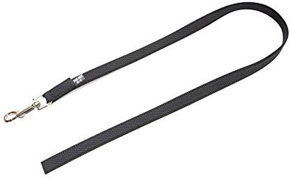 IDC Color & Gray gumierte Leine, 14 mm x 1 m ohne Schlaufe, Schwarz-Grau