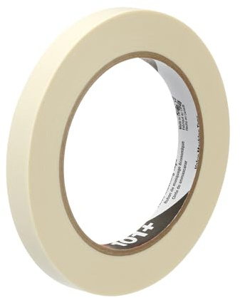 3M 101+ Value Masking Tape, 0.50 Inch x 60 Yards, Tan