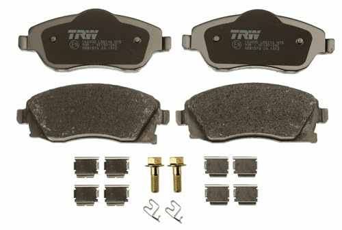 TRW GDB1570 Brake Pad Set of 4 Compatible for Vauxhall Corsa MK II (C) (X01) 2000-2007 Front Axle and Other Vehicles