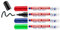 edding 4095 Kreidemarker Set - schwarz, rot, blau, grün - 4 Kreidestifte - Rundspitze 2-3 mm - Kreidestift für Tafel abwischbar - für Fenster, Glas, Spiegel - Tafelstift mit deckenden Farben