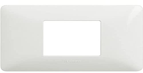 BTicino AM4819BBN Matix Placca, 2 Moduli Centrati, Bianco