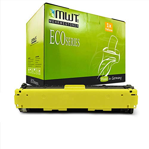 Mehrwegtoner für Laserjet Pro 200 MFP Color M251 , M276 ersetzen HP 131A gelbe CF212A Patronen - deutsche Qualität von MWT - kein Original
