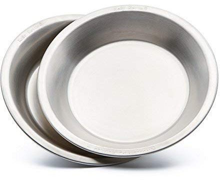 Camping Plate/Bowl Set - 2pcs | Food Grade Stainless Steel | Stackable | Durable and tough | Suitable for Outdoor or Indoor use | For Camping, Fishing, Hunting, Picnics, Survival or as a Kids bowl.