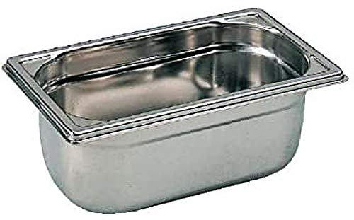 Bourgeat K069 Gastronorm Pan, 1/4, Stainless Steel, 4 L, 265 mm Length x 162 mm Width x 150 mm Deep