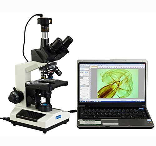 OMAX - 40X-2500X Trinocular Compound LED Microscope with 9MP Digital Camera - M837ZL-C90U