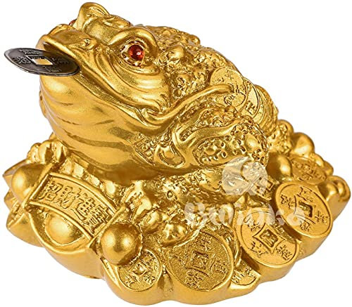 BWINKA Feng Shui Geld Lucky Oriental Chinese DREI Bein I Ching Münze Frosch Kröte W Free Mxsabrina Red String Armband
