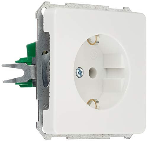 Schneider Electric 205004 ELSO UP 16A reinweiss Steckdoseneinsatz, 250 V, Weiss