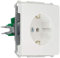 Schneider Electric 205004 ELSO UP 16A reinweiss Steckdoseneinsatz, 250 V, Weiss