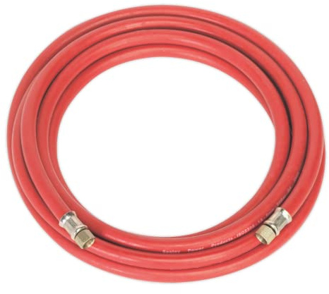Sealey Rubber Air Line Hose 5m x 8mm Diameter 1/4 BSP Unions (5 Meters) ** Sealey_AHC5 **
