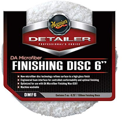 Meguiar's DMF6 DA Microfiber Finishing Disc 6 159mm Mikrofaseraufsatz (2er Pack)