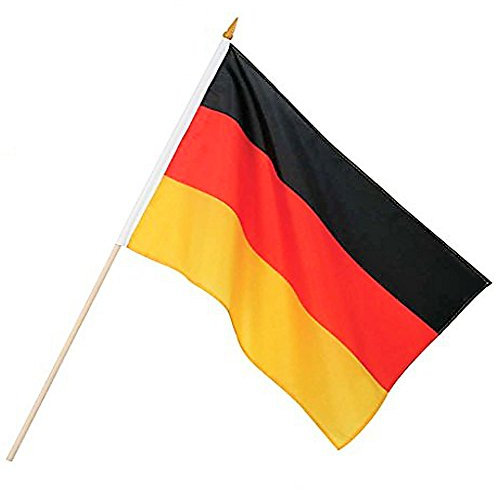 KarnevalsTeufel Drapeau de fan de l'Allemagne, de football, de la Coupe du Monde et de l'Euro 30 x 45 cm