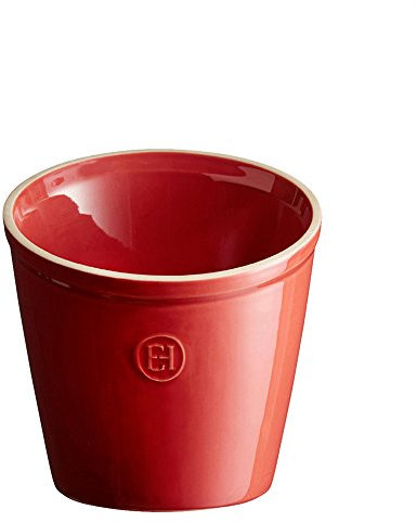 Emile Henry Eh340218 Pot à Ustensiles Céramique Rouge Grand Cru 14 X 14 X 16 cm