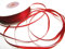 CaPiSo 100m Satinband 3mm Schleifenband Geschenkband Dekoband Satin Hochzeit Weihnachten Weihnachtsband (Rot)