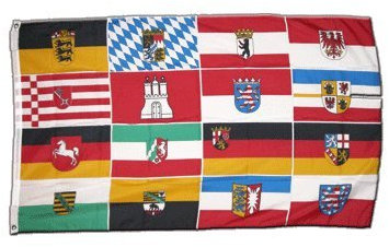 Flagge Deutschland 16 Bundesländer - 60 x 90 cm