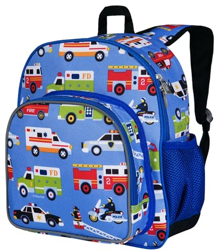 Wildkin 40111 Olive Kids Heroes 12 Inch Backpack, Pack 'N Snack