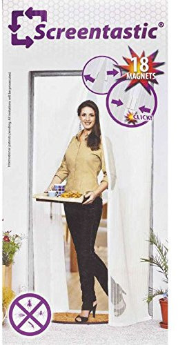 Venteo 5244 Moskitonetz/Fliegengitter für Eingänge, mit Magneten, 215 x 50 cm (x 2)