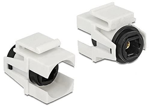 DeLock 86337 Keystone-Modul - Keystone-Module (Weiß, Toslink, Toslink, 21 mm, 25,3 mm, 15,6 mm)