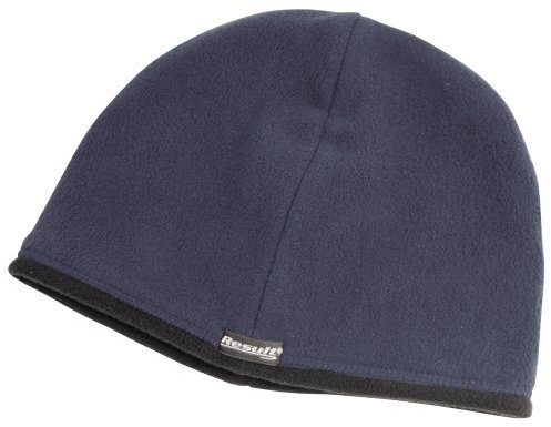 Result Unisex Winter Microfleece-Mütze/Wendemütze/Fleece-Mütze (L) (Marineblau/Schwarz)