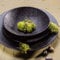 Table Passion - Assiette creuse Vésuvio noir 19 cm (Lot de 6)
