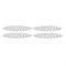 Kartell Sottopiatti Jellies Family 1497B4, Set da 4 Pezzi, Colore Cristallo