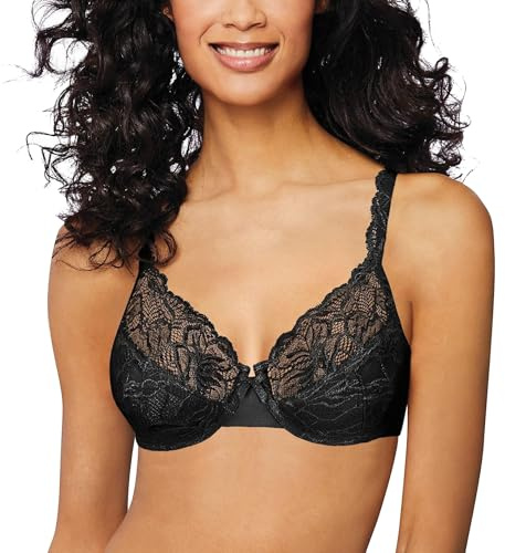 Bali Women's Desire Lace Non-Foam Underwire, Black, 42C