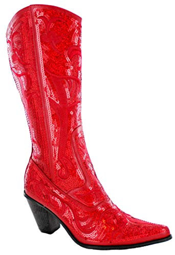 Helen's Heart Bling Boots (12, Rot)