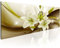 B&D XXL - Tableau décoratif nature 120x40 cm - Impression sur toile colorée - Décoration murale - Abstraction lueur vagues fleurs colorées lys nature plantes vert b-C-0024-b-d