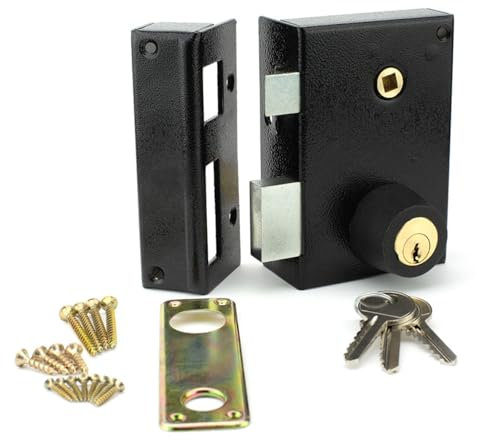 Metalux - METALUX 852 Gauche - Serrure en applique Horizontale avec Gâche Coffre 140 x 45 x 85 Fouillot de 7 mm Axe 45 Entraxe 68