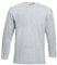 FRUIT OF THE LOOM Mens Long Sleeve T Shirt Heather Grey Large