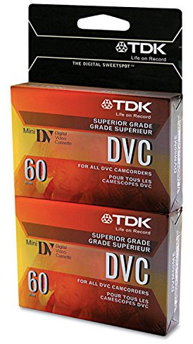 Superior Grade DVC Camcorder Videotape Cassette, 60 Minutes, 2/Pack
