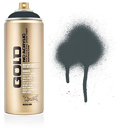 Montana Gold Acrylic Spray Paint - 400ml Can - G7070 - Stealth
