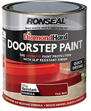 Ronseal DHDSPR250 Diamond Hard Doorstep Paint Red 250ml
