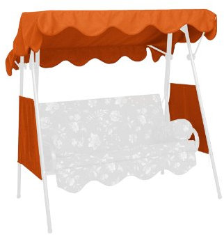 Angerer Freizeitmöbel GmbH Hollywoodschaukel Sonnendach - passend für viele 2-Sitzer Hollywoodschaukeln - Schaukeldach Made in Germany (Swingtex Terra, 150 x 120 cm)