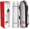 Milton Vacuum Flask for Hot Drink 500 ml (16 oz), Stainless Steel Double Walled Insulated Water Bottle for 24 Hour Hot and Cold Drinks, Leak Proof, BPA Free, Thermosteel Flip Lid