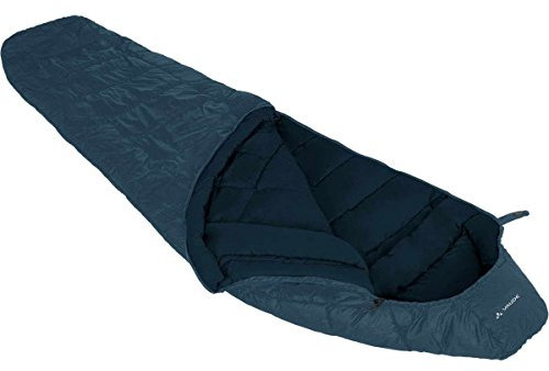 VAUDE Mumienschlafsack 220 cm Sioux 800, atmungsaktiver 3-Jahreszeiten Schlafsack, kompakter Kunstfaserschlafsack 1500g für Indoor & Outdoor-Camping, baltic sea, right