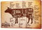 LEotiE SINCE 2004 Blechschild Vintage Retro Metallschild Wandschild Blech Poster Nostalgie Fun Rindfleisch
